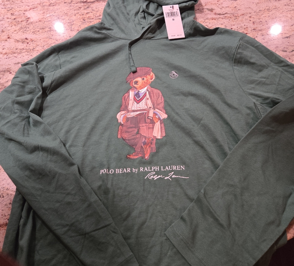 Ralph Lauren Green Polo Bear Hoodie